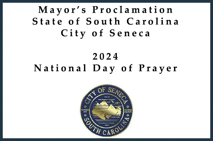 Mayor's Proclamation - National Day Of Prayer - 2024