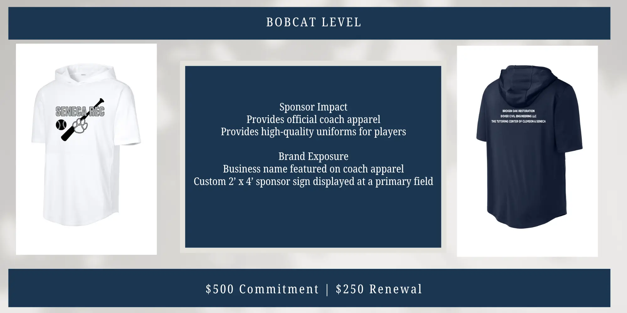 Bobcat Level Sponsorship