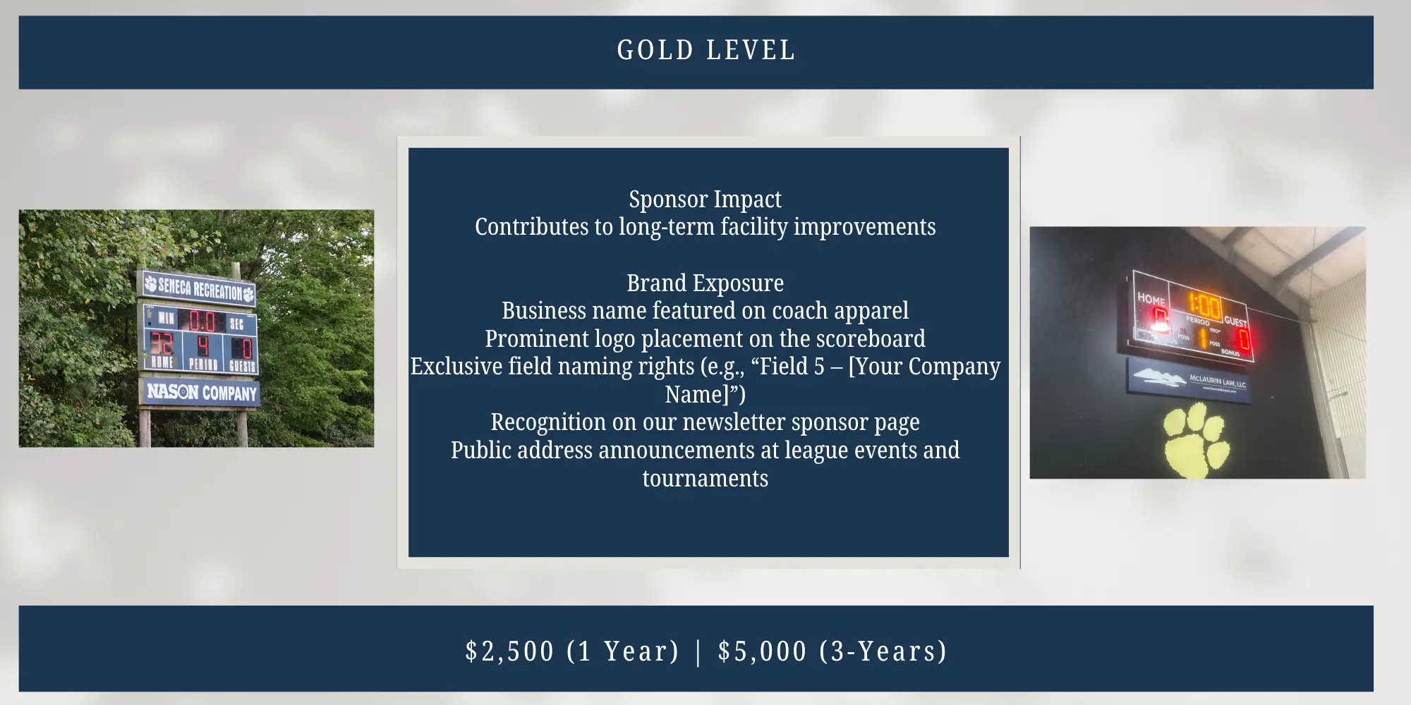 Gold Level Sponsorship
