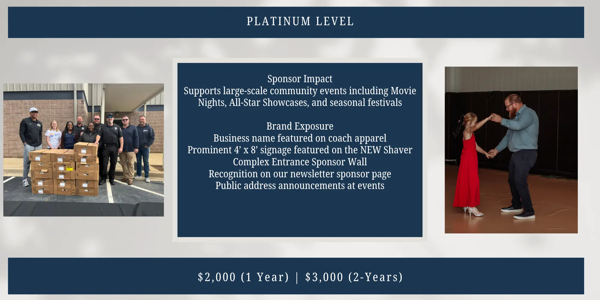 Platinum Level Sponsorship