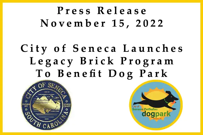 Press Release - Legacy Brick Program - To Benefit Dog Park