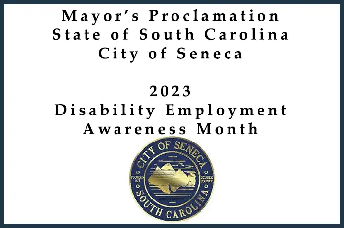 Mayor's Proclamation - Disability Employment Awareness Month - 2023