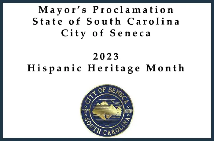 Mayor's Proclamation - Hispanic Heritage Month - 2023