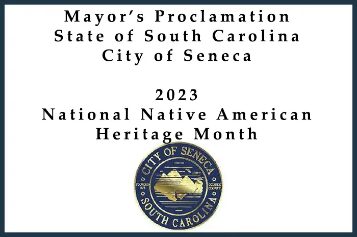 Mayor's Proclamation - National Native American Heritage Month - 2023