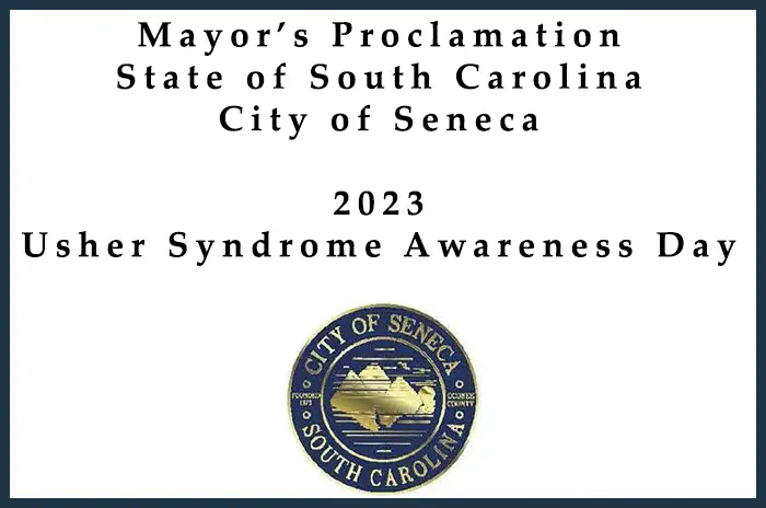 Mayor's Proclamation - Usher Syndrome Awareness Day - 2023