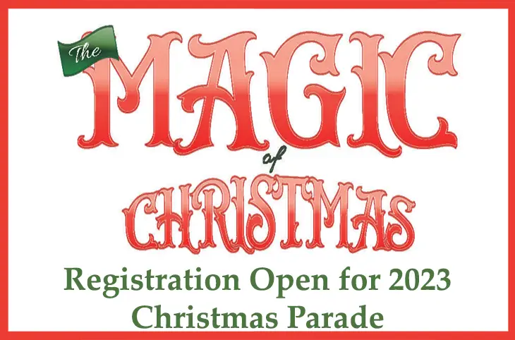Press Release - Registration Open for 2023 Annual Christmas Parade