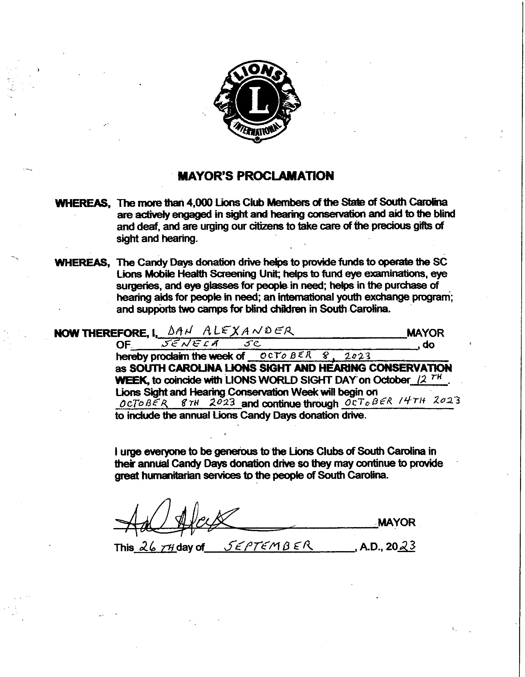 mayor-s-proclamation-lions-sight-hearing-conservation-week-2023