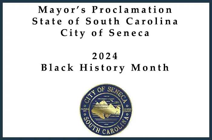 Mayor's Proclamation - Black History Month - 2024
