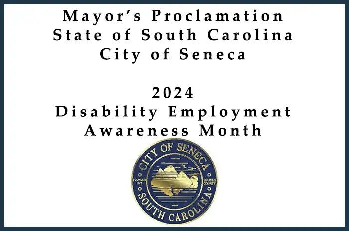 Mayor's Proclamation - Disability Employment Awareness Month - 2024