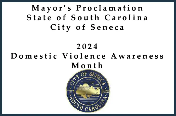 Mayor's Proclamation - Domestic Violence Awareness Month - 2024