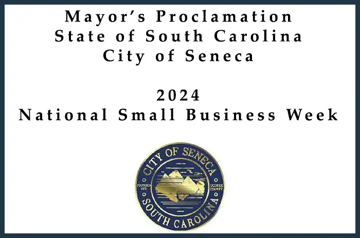 Mayor's Proclamation - National Small Business Week - 2024