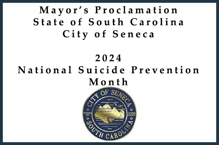 Mayor's Proclamation - National Suicide Prevention Month - 2024