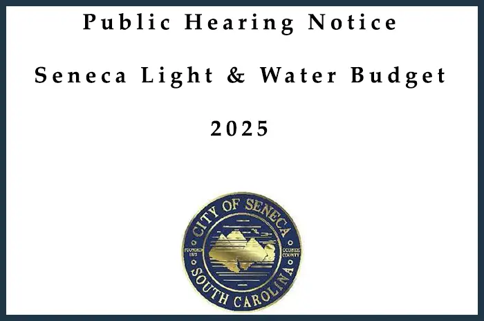 Public Hearing Notice - Light & Water Budget - 2025