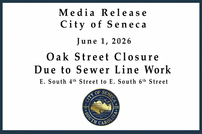 Closure Of Sections Of Oak Street - Due To Sewer Line Work - 2026