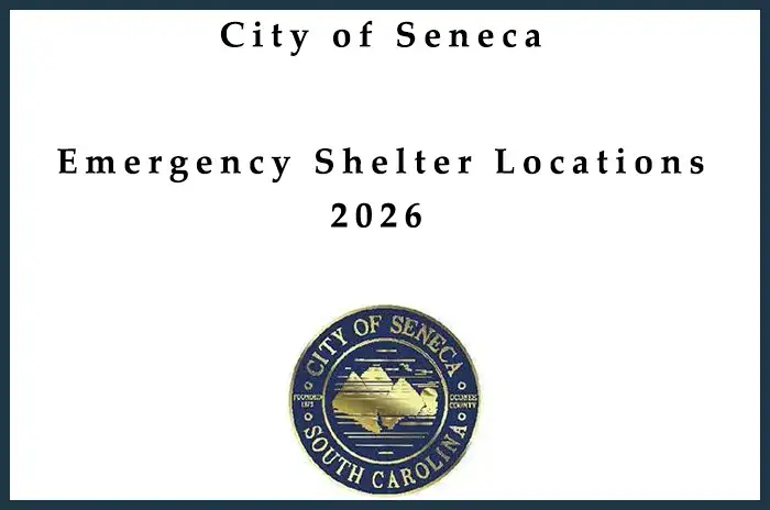 Emergency Shelter Locations - City of Seneca - January 23, 2026