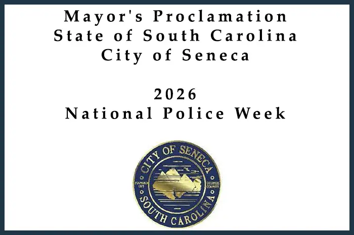 Mayor's Proclamation - National Police Week - 2026