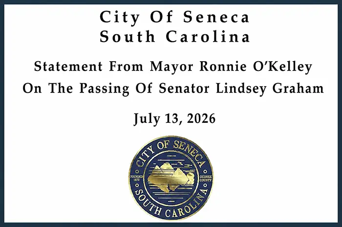 Statement from Mayor O’Kelley on the Passing of Senator Graham - July 13, 2026